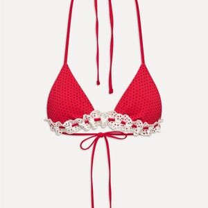NWT Frankie’s Bikini’s Lana Skimpy Triangle Bikini Top
